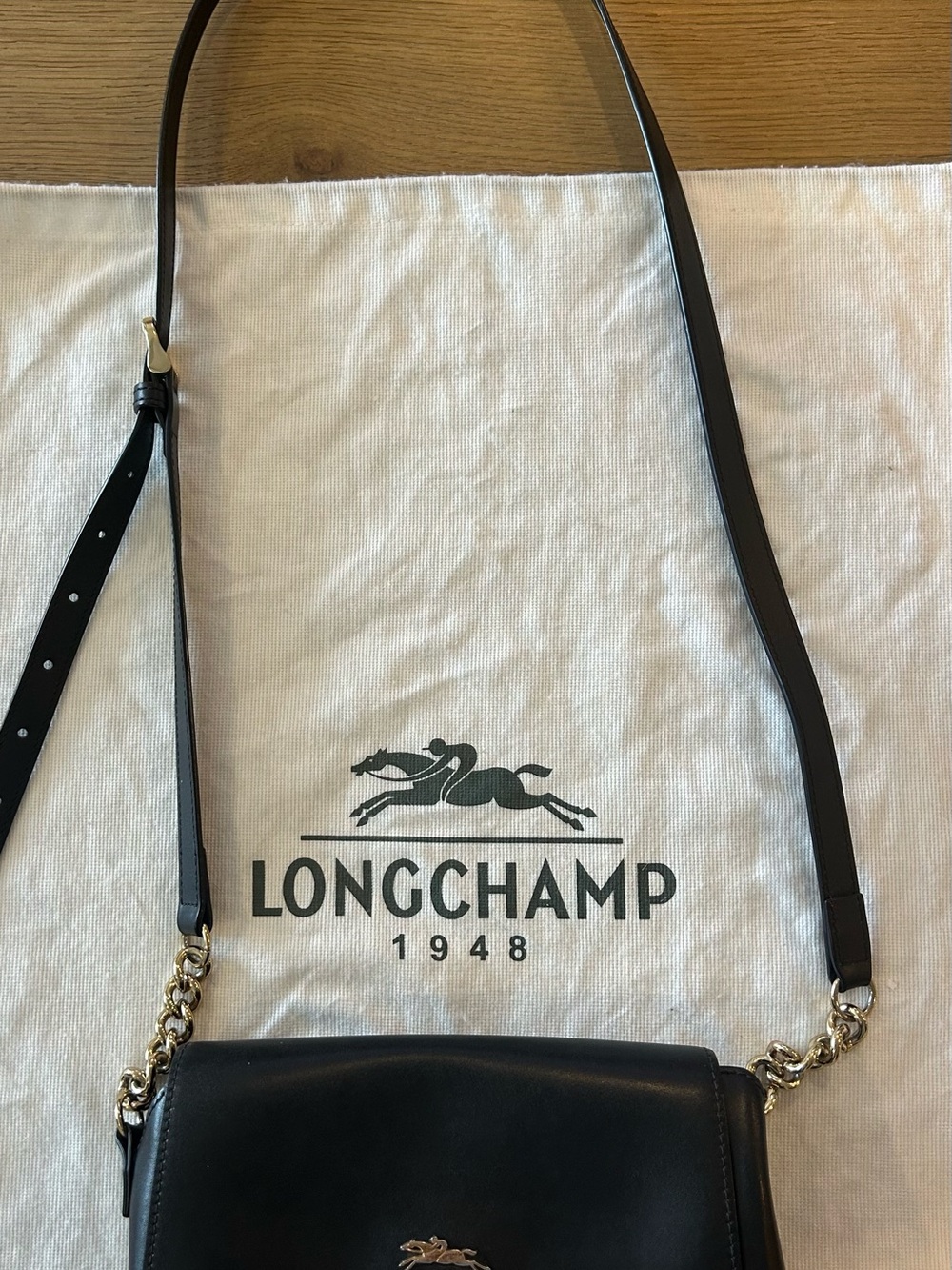 SOLD Longchamp Honore 404 Leather Crossbody - Picture 15 of 16